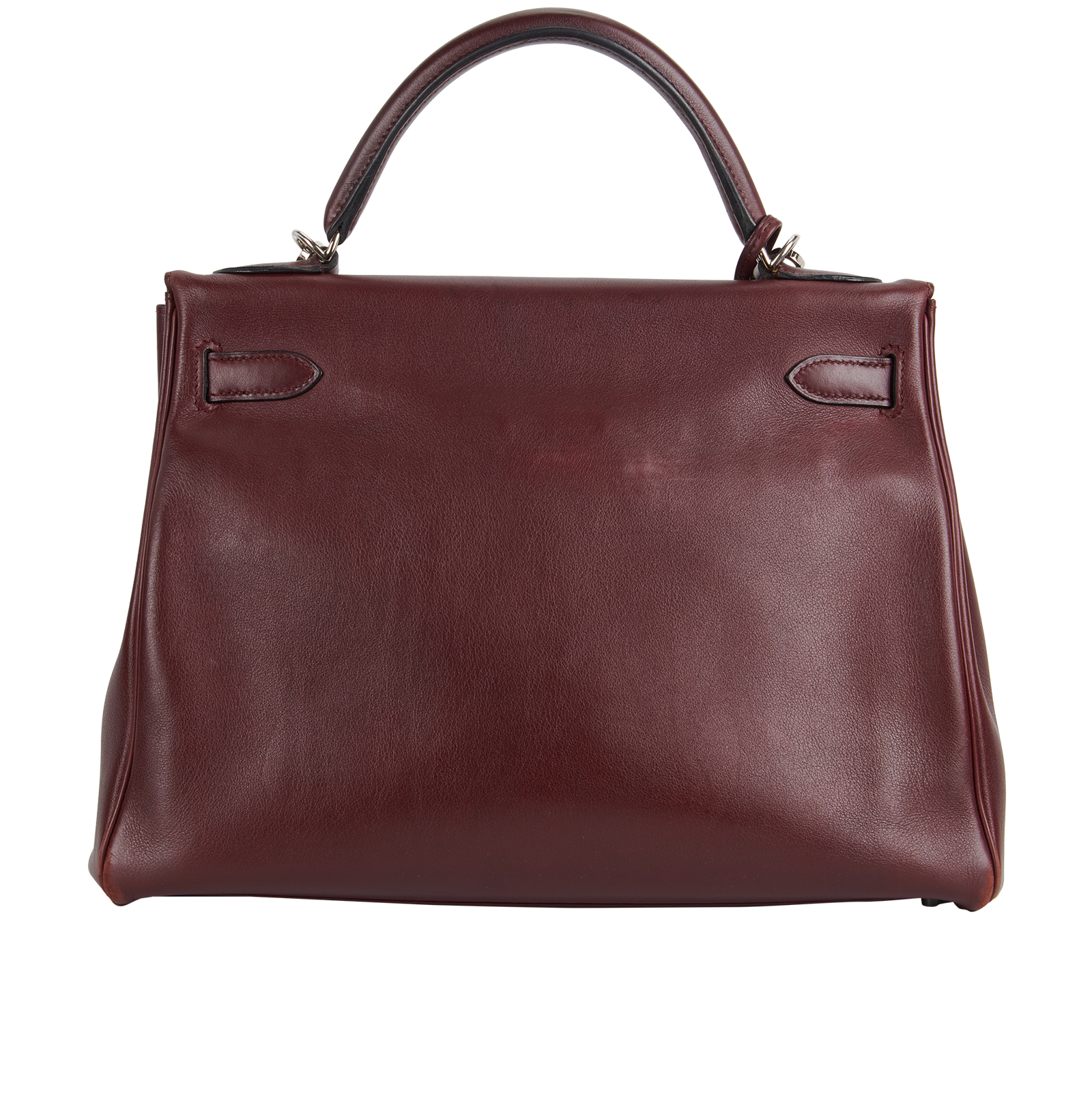 Kelly 32 In Swift Bordeaux, &pound;8,000, Handbags, Burgundy, Leather, Back view